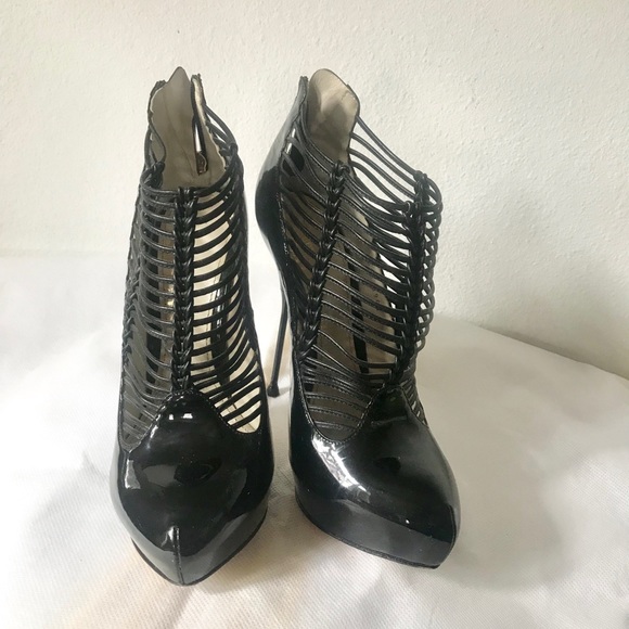 John Galliano black heels size 8 - Picture 2 of 3